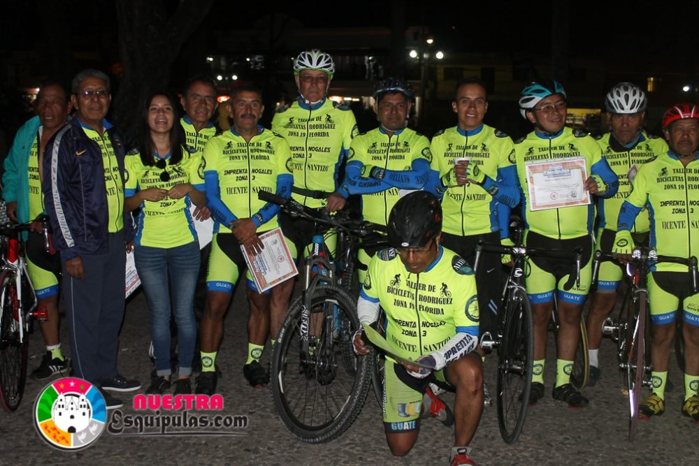 Peregrinación Ciclística llegó a Esquipulas 20 de enero 2018,